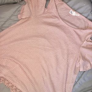 Flowy baby pink top
